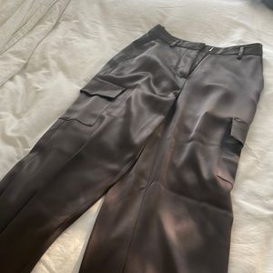 Babaton silk cargo pant